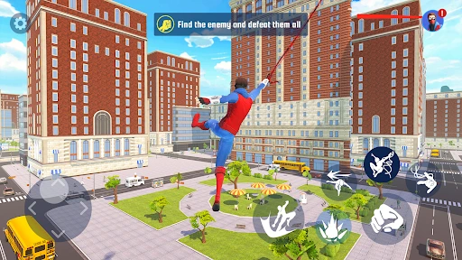 Gameplay-Screenshot 2 von Spider Fighting: Hero Game - Action-Spiel