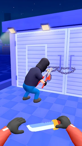Gameplay-Screenshot 1 von Hit Master 3D - Knife Assassin - Action-Spiel
