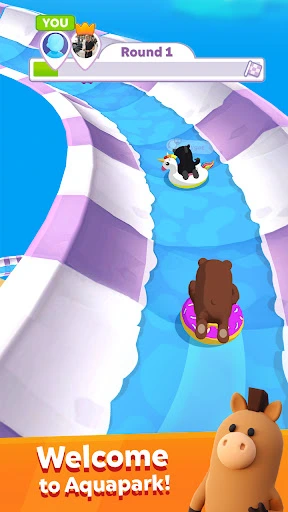 Gameplay-Screenshot 1 von aquapark.io - Action-Spiel